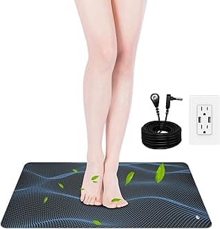 Grounding Mat for Sleeping, Earth Mat Grounding Pad for Energy, Pain Relief, Inflammation, Feet and Back Pain(23.6" x 11.8")