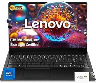 Lenovo V15 Laptop Computer, 16GB RAM, 256GB PCIe SSD, Intel Celeron N4500 Processor, Intel UHD Graphics, 15.6" FHD 1080p Display, Ethernet Port RJ-45, WiFi 6, Windows 11 Pro, WOWPC Recovery USB