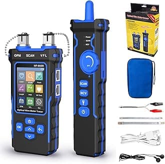NOYAFA Network Cable Tester with Optical Power Meter PoE Multi-Function, Wire Tracker RJ11 RJ45 LAN Cable Toner Cat5 Cat6 Ethernet Cable Tracer with NCV, Port Flash, Support Type-C Charging