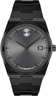 Bold Quest Men's Sport Watch - Swiss Quartz Movement, Stainless Steel Link Bracelet - 5 ATM Water Resistance - Luxury Fashion Timepiece for Him - 40mm