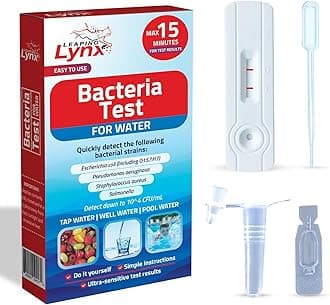 10- Minute Coliform Bacteria Water Test Kit - Detects E. coli, Salmonella, Pseudomonas, & Many Other