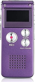 Ghost Hunting Equipment Paranormal Equipment for Ghost Hunting Digital EVP Voice Activated Recorder Rechargeable Recorder Device with Microphone, 8GB(Purple)