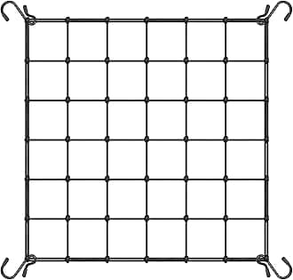 Trellis Net for Climbing Plants 90 x 90 cm Elastic Scrog Net Trellis Net Plant Net with 4 Hooks Trellis Grow Net for Climbing Plants Vegetables Fruits and Flowers