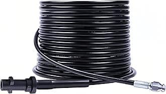 StoneBanks 15m Pressure Washer Drain Pipe Hose Cleaning Kit for Karcher K2 K3 K4 K5 K6 K7 Series, Pressure Washer Drain Cleaner Hose Sewer Jetter Hose with Jet Nozzle 180Bar/60°C