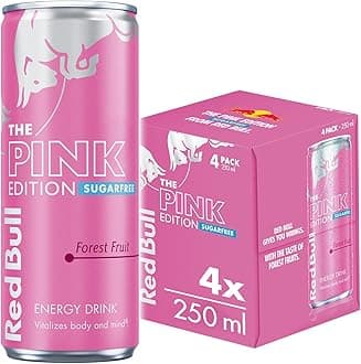 Energy Drink Sugar Free Pink Edition Forest Fruits 250ml x4