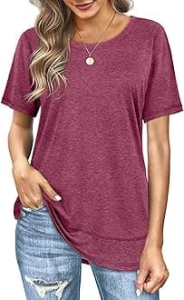 Dofaoo Sweatshirts for Women Crewneck Long Sleeve Shirts Tunic Tops for Leggings