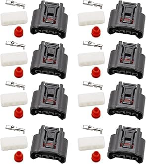 8Pcs Ignition Coil 4 Pin Plug Connector 90980-11885/7283-7449 Replacement for To-yota Le-xus Camry Yaris
