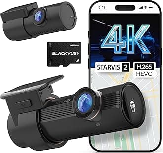 BlackVue DR970X-2CH Plus II 64GB Dash Cam – 4K UHD Front & Full HD Rear with STARVIS 2 & HDR, Fast Boot, USB-C, Video Playback via Wi-Fi, Cloud Remote Access, Smart Parking Mode