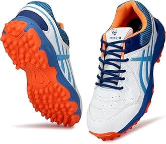 PRO KVH Men's Rubber Spike Cricket Shoes Unisex Cricket Shoes | Mid-Foot Support Heel Synthetic Limited Edition Elite Performance