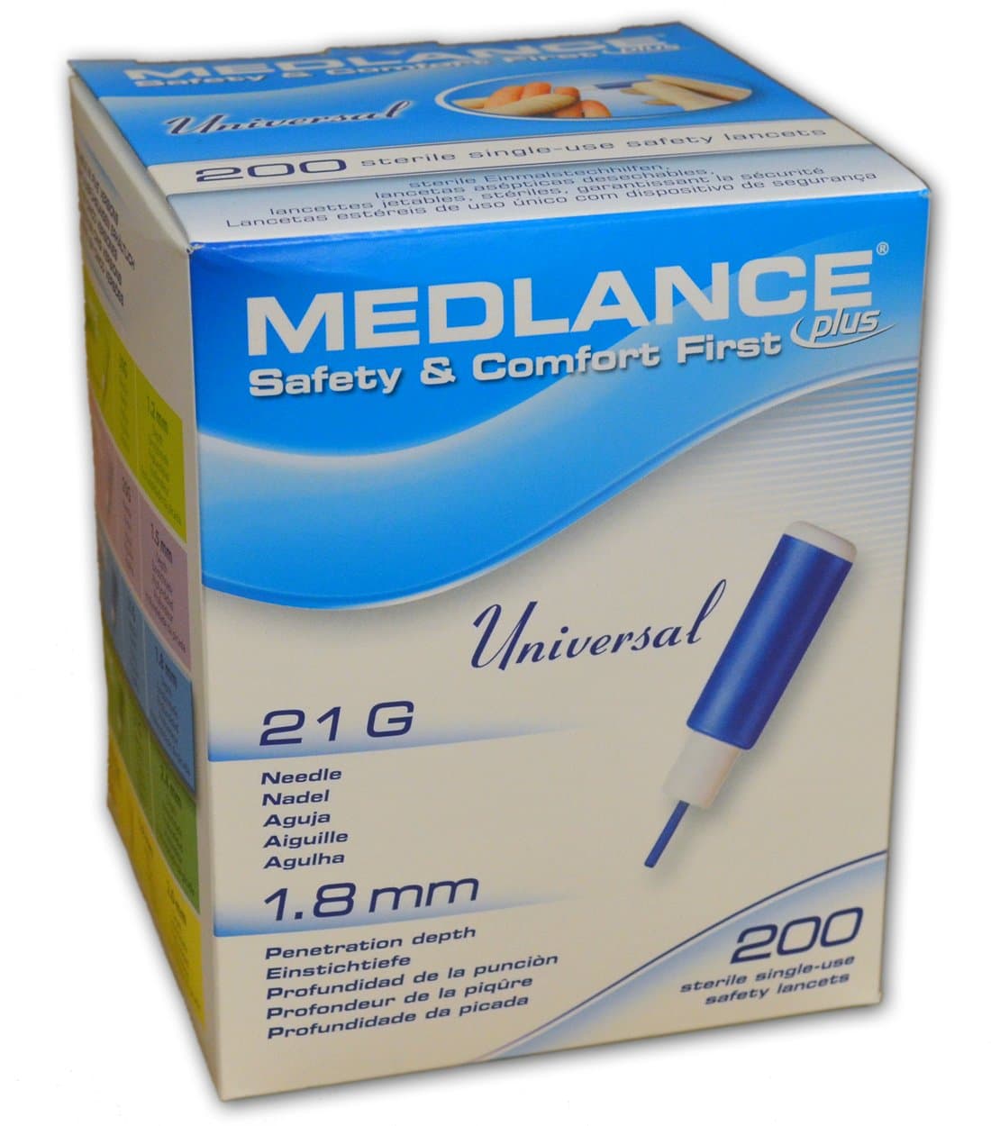 Plus Universal 21G Safety Lancets 200/bx