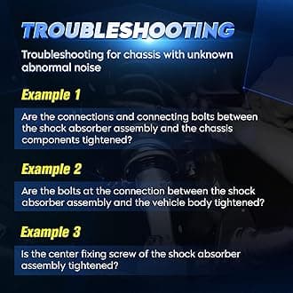 AEagle Rear Strut Shock Assembly w/Coil Spring for Toyota Corolla & Matrix 2003-2008, Pontiac Vibe FWD, Replace 171373L 171373R, Left & Right, 2PCS