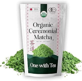 Matcha Powder USDA ORGANIC Ceremonial Matcha, Hot or Iced, Smoothies Authentic Japanese Green Tea Powder, MADE IN JAPAN 2 OZ