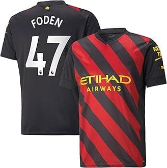 - Phil Foden Jersey 47 Number City Football Jerseys New Club Team Men's Away Jersey