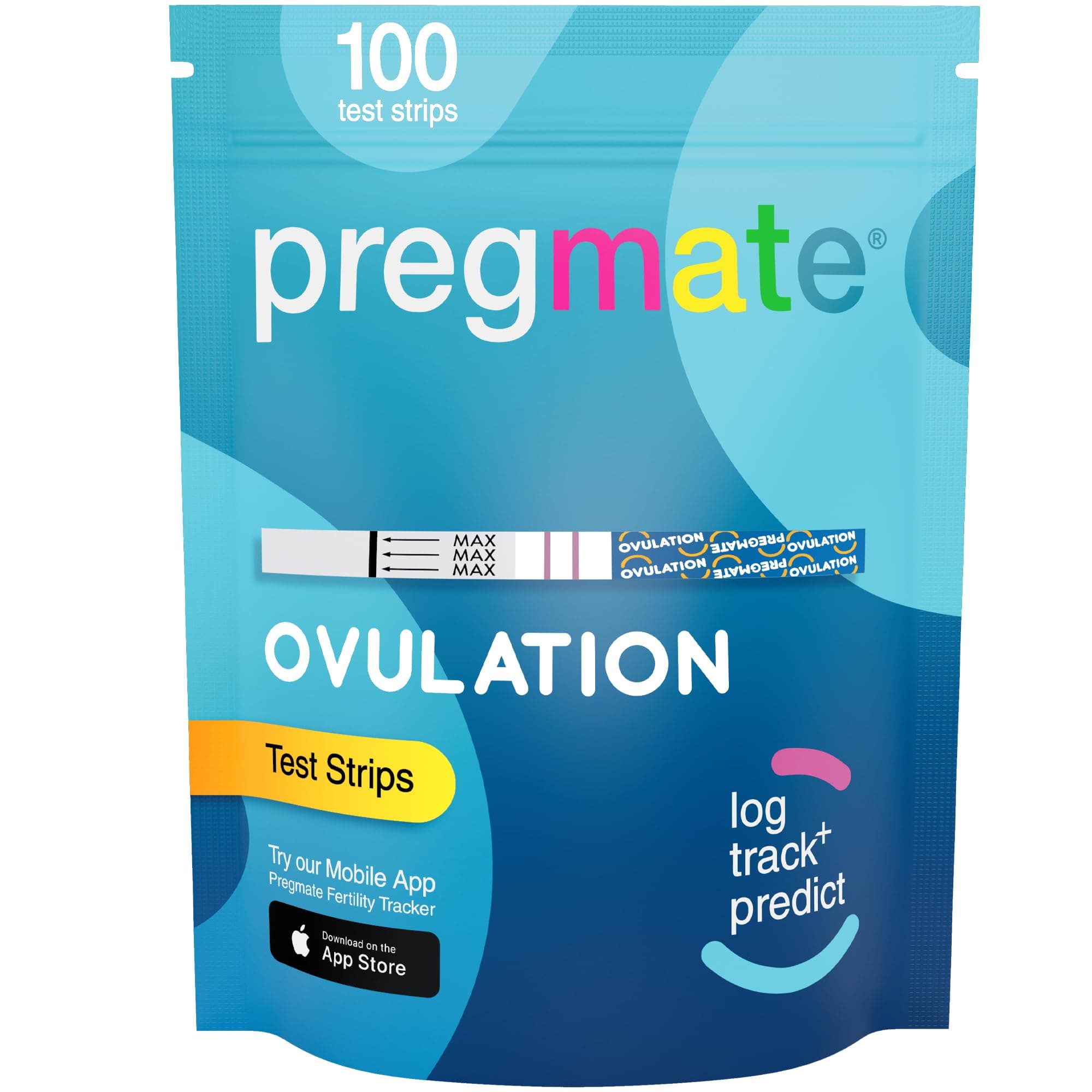 PREGMATE 100 Ovulation LH Test Strips One Step Urine Test Strip Combo Predictor Pregnancy Kit Pack (100 LH) by PREGMATE