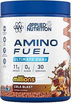 Amino Fuel - Amino Acids Supplement, EAA Essential Amino Acids Powder, Muscle Fuel & Recovery (390g - 30 Servings) (Cola Blast)