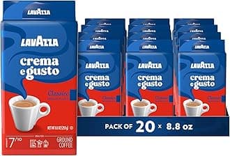 Italian "Crema e Gusto" Ground Espresso (1 case = 20 x 8.8 oz bricks)