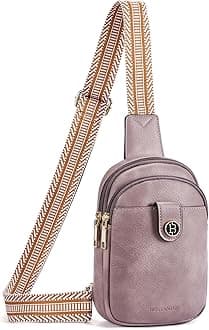 BOSTANTEN Small Sling Bag Crossbody Bags for Women Trendy Crossbody Purse Leather Chest Bag