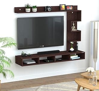 Redwud Laurel Engineered Wood TV Entertainment Unit/TV Wall Unit/TV Stand/TV Cabinet for Home/TV Unit for Living Room, Bedroom (Wenge) Matte Finish - Ideal for Upto 43" (D.I.Y)