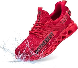 Furuian Steel Toe Sneakers for Men Women Lightweight Safety Shoes Comfortable Puncture Proof Slip On Indestructible Work Shoes