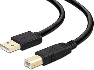 Printer Cable 5 feet, NC XQIN Gold-Plated USB Printer Cable Cord Type A-Male to B-Male Printer USB Cable for Printer/Scanner