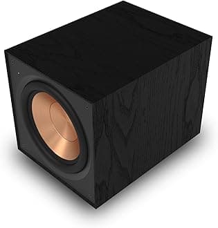 Klipsch Reference R-101SW 10” Front-Firing Wireless Subwoofer with All-New Spun-Copper 10” woofers and an All-Digital Amplifier for Premium Home Theater Sound in Black