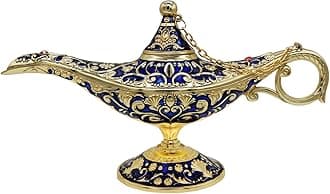 Vintage Legend Aladdin Magic Genie Costume Lamp Home Table Aladdin Genie Lamp