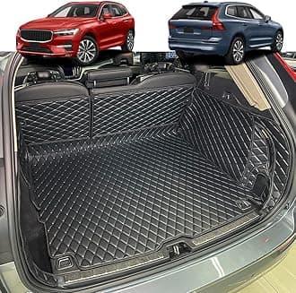 Cargo Mat Compatible with 2018-2026 Volvo XC60 Trunk Mat (and Rear Left and Right Side Panels) Cargo Liners for XC 60 All Weather Anti-Slip