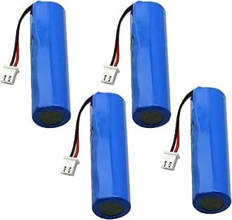 EXME 3.7V 2000 mAh Li-ion GPS Cylindrical Battery | 3.7V Lithium Ion Battery for DIY Projects | Lithium Ion Cylindrical Battery (Pack of 4)