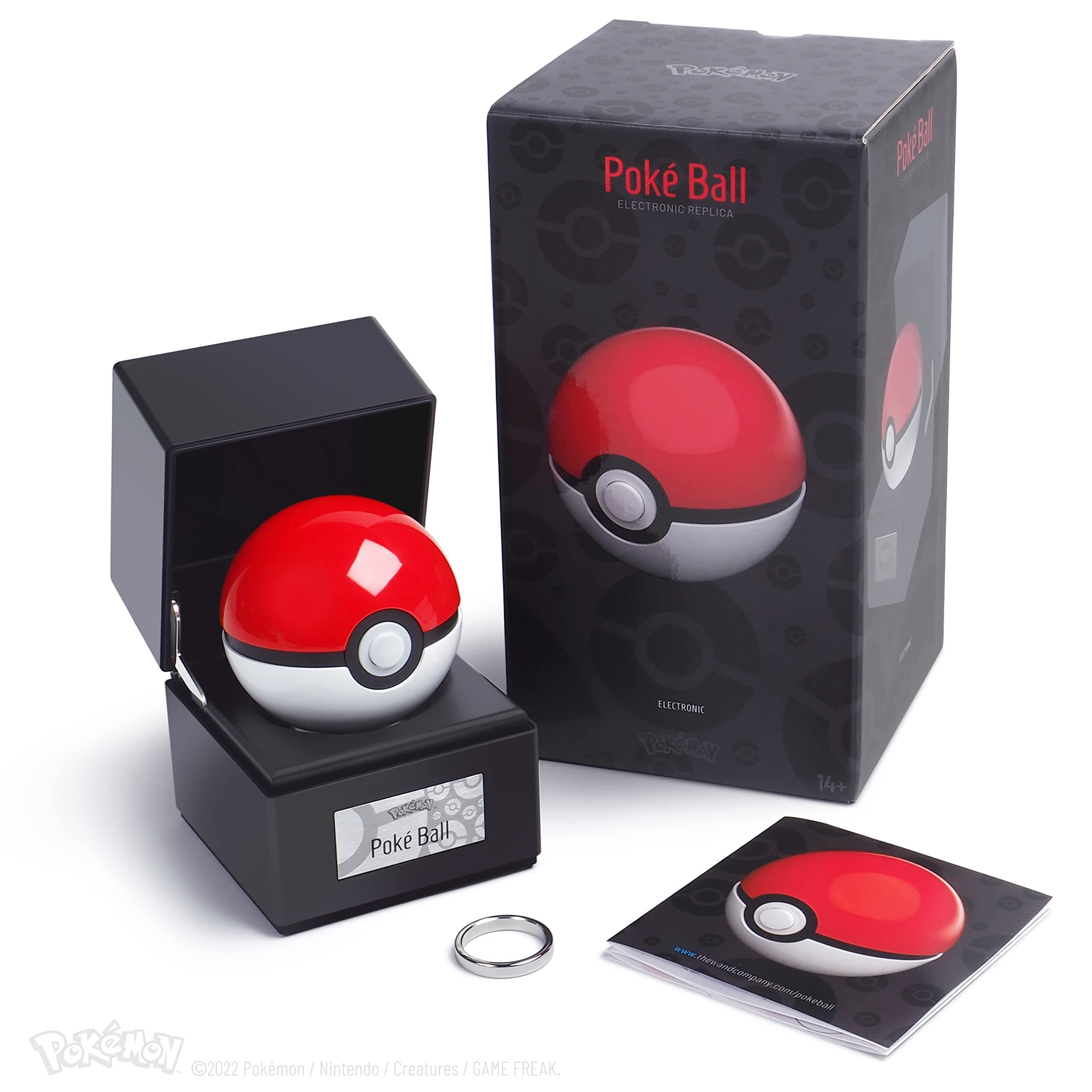 Original Poké Ball Authentic Replica - Realistic, Electronic, Die-Cast Authentic Replica with Display Case Light Features. Officially Licensed by Pokémon (Original Poké Ball)