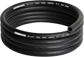 1/4 Inch ID NBR Fuel Line Hose 10 Feet Black