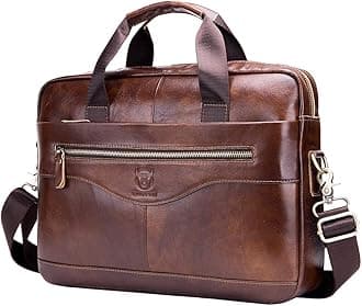 Hebetag Small Leather Sling Shoulder Bag Messenger Pack for Men Women Outdoor Travel Business