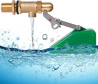 1/2" Adjustable Brass Float Ball Valve, Float Ball Valve for Water Tank, Automatic Fill Feed Humidifier with Adjustable Arm