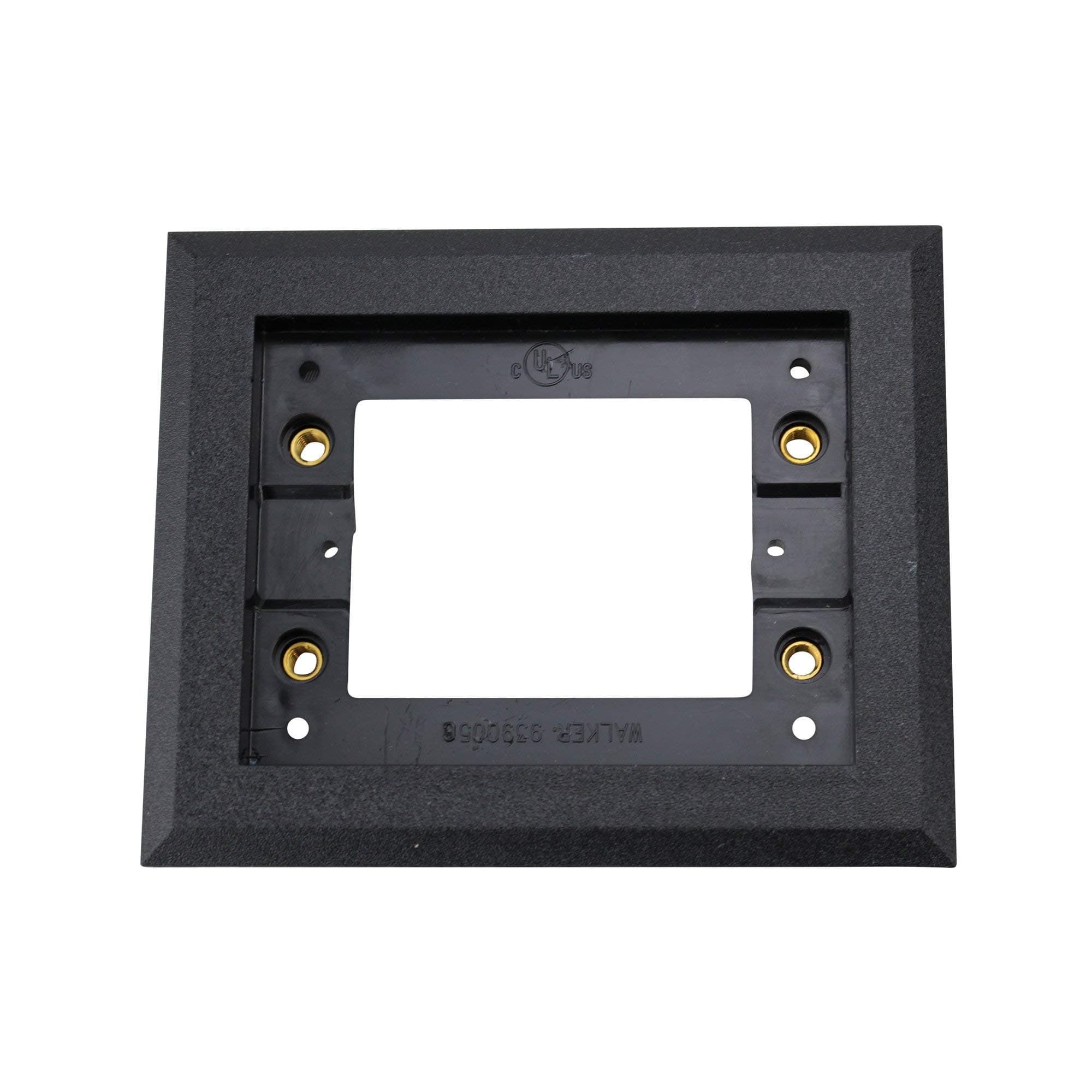 Cable & Cord Management, OmniBox™/Modulink™ One-Gang Rectangular Non-Metallic Flange for Carpet, Black, 817PCC-BLK