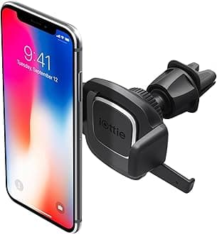 iOttie Easy One Touch 4 Air Vent Car Mount Phone Holder || iPhone Xs Max R 8 Plus 7 Samsung Galaxy S10 E S9 S8 Plus Edge, Note 9 & Other Smartphones