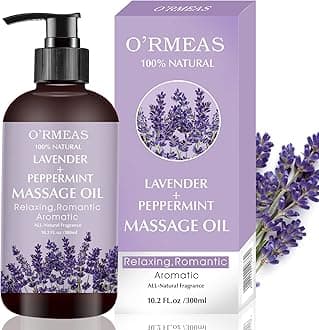 Massage Oil for Relaxing Lavender Massage Oils for Massage Moisturizing Body Oil for Men and Women 10.2 fl.oz