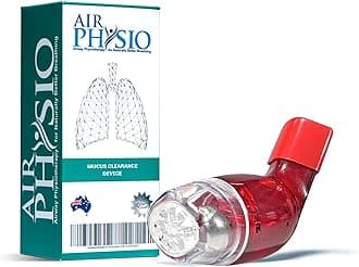 AirPhysio | Drug-Free Portable Breathing Trainer Device for Lungs | Breathe Better, Improve Lung Health & Mucus Clearance | Average Lung Capacity Device | Made in Australia