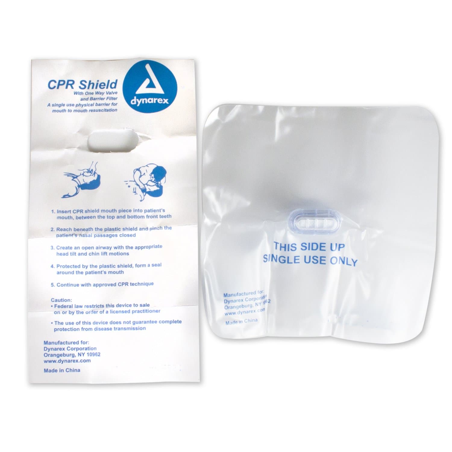 First Voice Think Safe CPRB01 CPR Barrier with One Way Valve