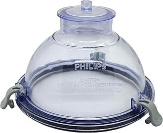Big(Wet) Jar Lid for Philips Mixer Grinders (with 3 Clips) | Mixer Grinder Replacement Parts & Accessories (Polycarbonate, Transparent) (13.5 cm)