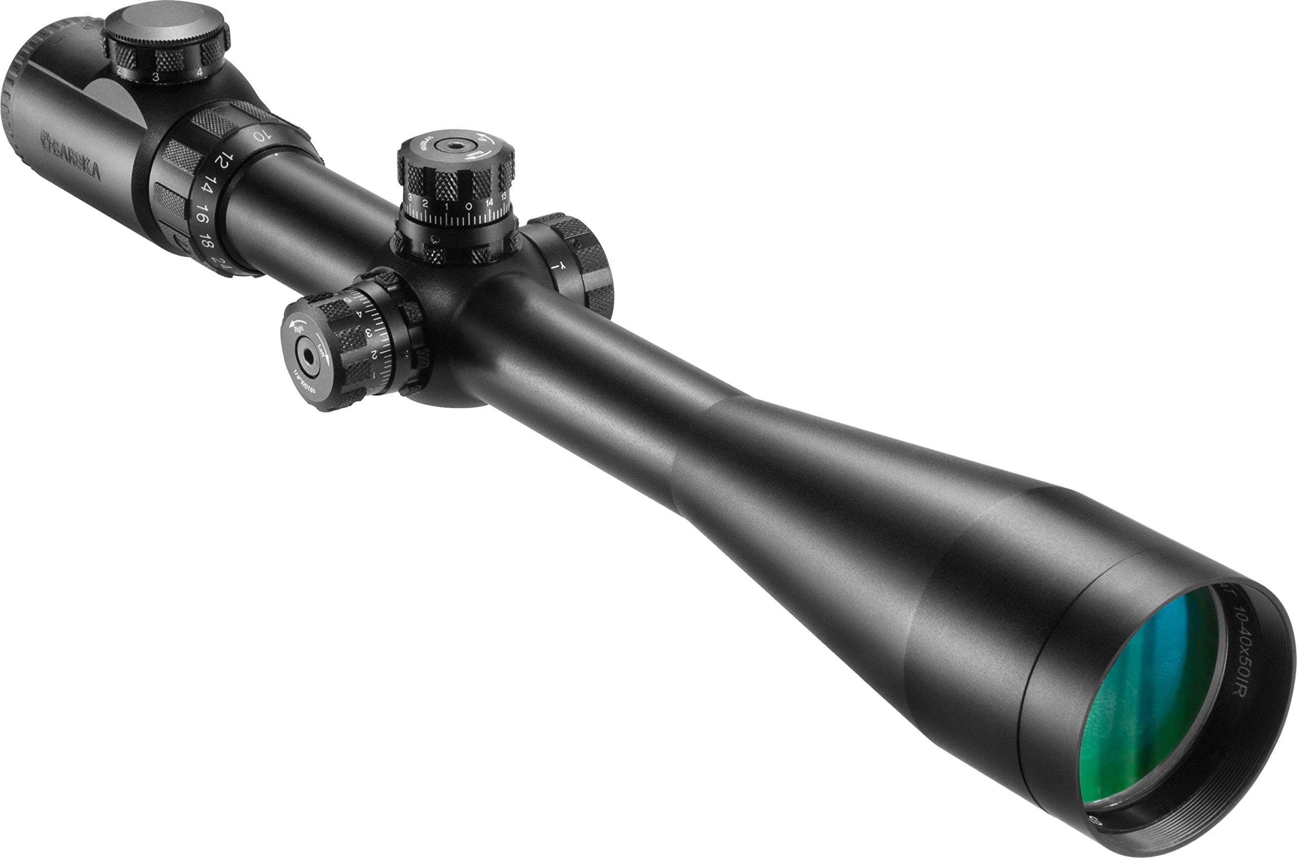 Barska Extreme Rifle Scope Fully Multi Coated Illuminated Mil-Dot Side Parallax Adjustments for Long Range Shooting