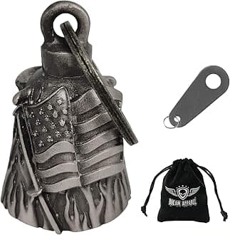 Dream Apparel motorcycle ride bell for bikers,heavy spirit bells accessory and key chain for luck