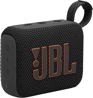 JBL GO 4 Ultra-Portable Bluetooth Speaker with Big JBL Pro Sound and Punchy Bass, PlaytimeBoost, Waterproof Design and 7-Hour Playtime, Black