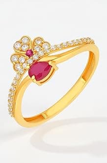 Malabar Gold & Diamonds 22K Yellow Gold Ring for Women | 22 Kt BIS Hallmark Certified Gold Jewellery for Birthday, Anniversary, Rakhi Gift