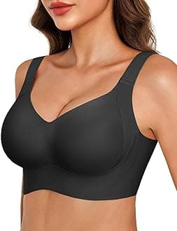 Popilush Bras for Women Wireless Seamless Push Up Bra No Underwire Comfy Supportive Tshirt Bralette