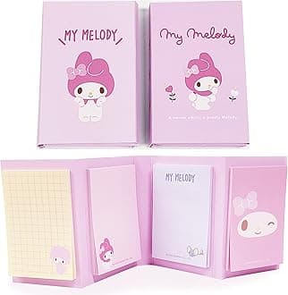 My Melody Sticky Notes School Supplies - 4 Adorable Designs to Brighten Your Day and Boost Productivity - Cute and Colorful Memo Pads for Organization, Bookmarking, and Labeling