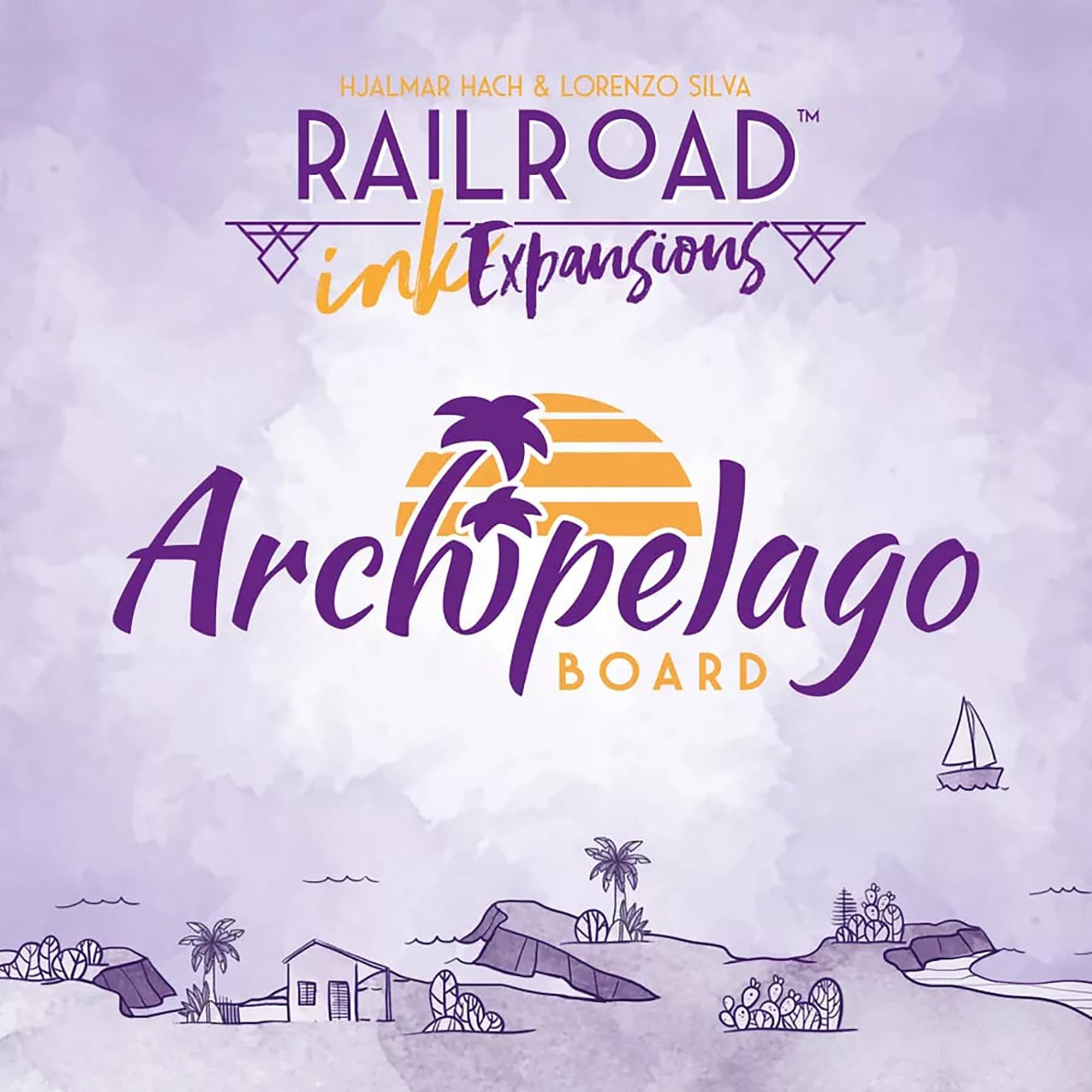 Horrible Guild Railroad Ink Challenge: Archipelago Boards Set | Strategy Board Game Expansion | Roll and Write Dice Game | 1 to 4 Players | 20 Minutes | Ages 8+