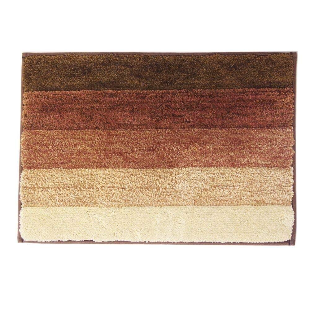 Vosyoung Microfiber Bath Rug Bath Mat Soft Non-slip Absorbent Bathroom Shower Kitchen Mats 19.7" xL31.5 Brown