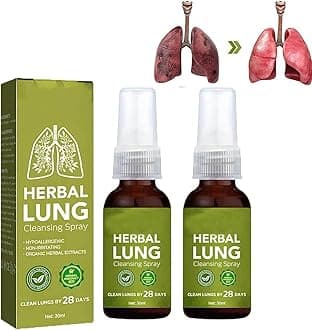 Breathdetox Herbal Lung Cleansing Spray,Breathdetox Herbal Spray,Natural Herbal Lung Essence,Herbal Lung Cleanse Mist - Powerful Lung Support (60ML)