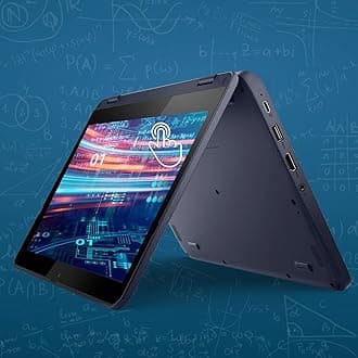Lenovo 500w 2-in-1 Laptop (11.6" Touchscreen, Intel Pentium N6000, 8GB RAM, 512GB SSD) Ruggedized & Water Resistant for Student & School, Webcam, Wi-Fi, Win 11 Home, Blue (Renewed)
