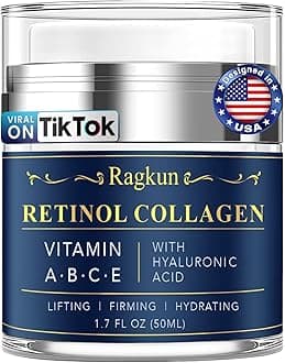 Retinol Cream for Face, Collagen Neck Creams for Tightening and Firming, Anti Aging Day & Night Facial Moisturizer for Women & Men, Instant Face Lift Wrinkle Cream 1.7 fl. oz.