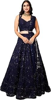 indian ready to wear lehenga choli for women flared party night with stitched blouse 8261-U
